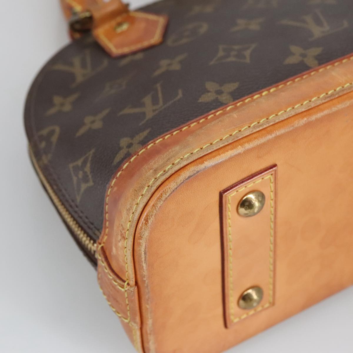 LOUIS VUITTON Monogram Alma BB Hand Bag 2way M53152 LV Auth 100500