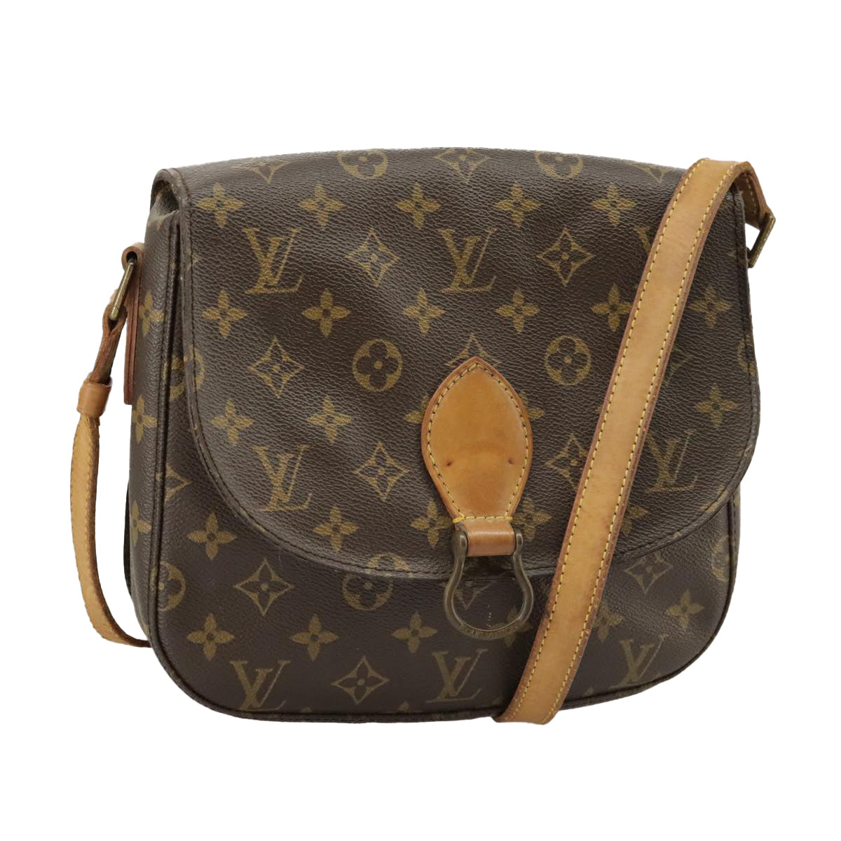 LOUIS VUITTON Monogram Saint Cloud GM Shoulder Bag M51242 LV Auth 100501