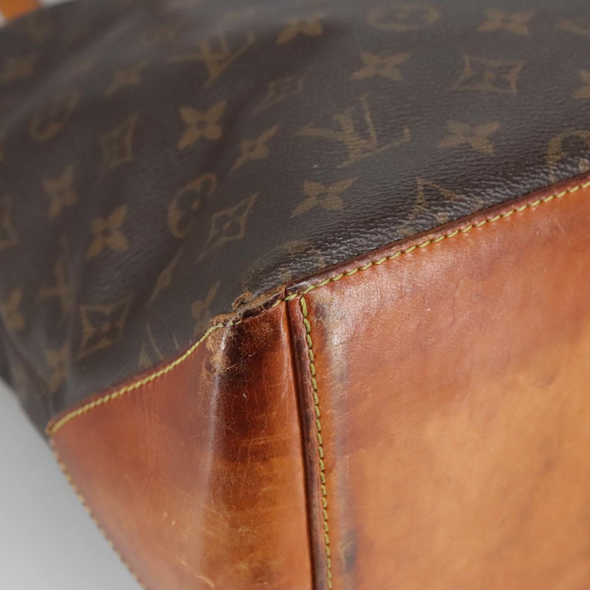 LOUIS VUITTON Monogram Cabas Mezzo Tote Bag M51151 LV Auth 100504