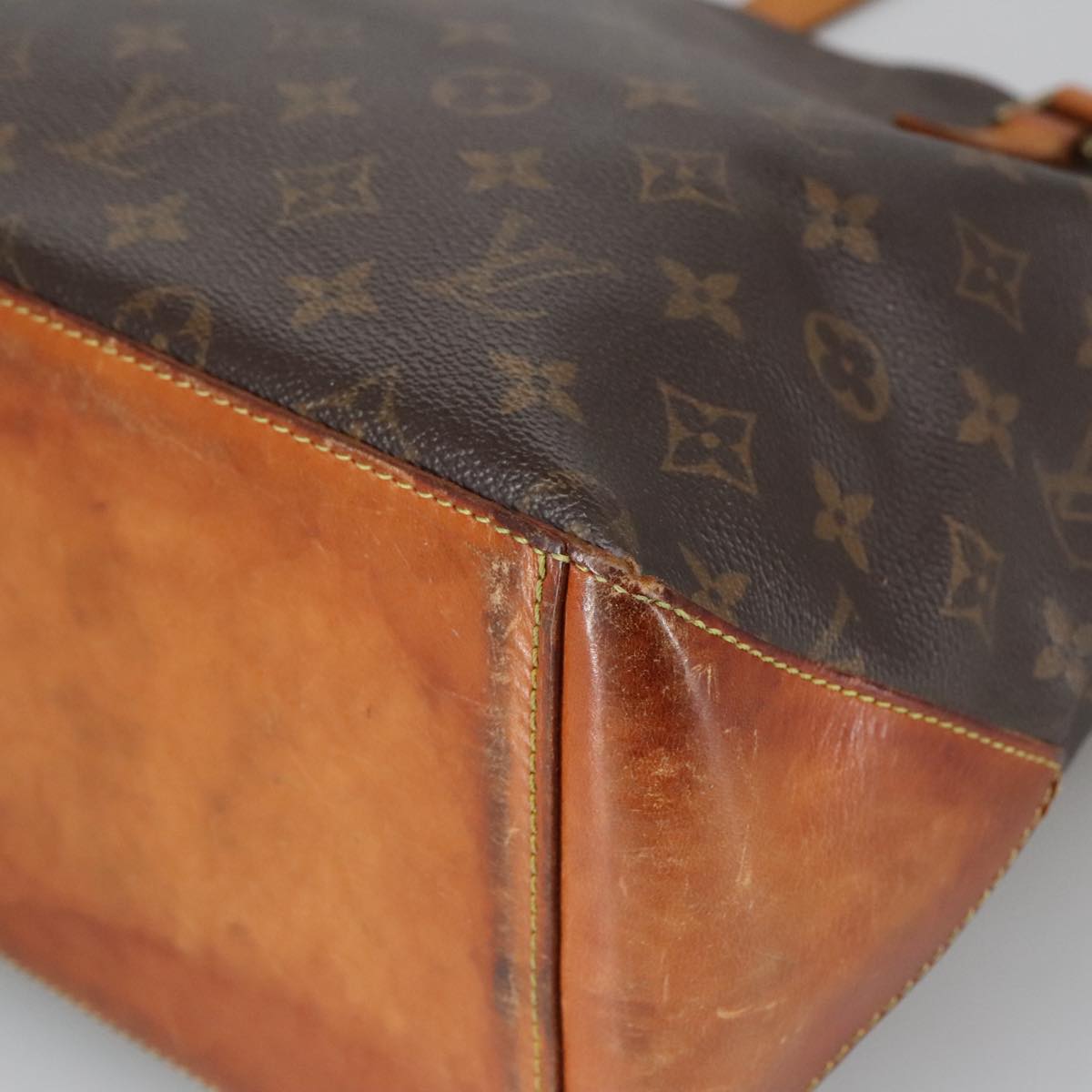 LOUIS VUITTON Monogram Cabas Mezzo Tote Bag M51151 LV Auth 100504