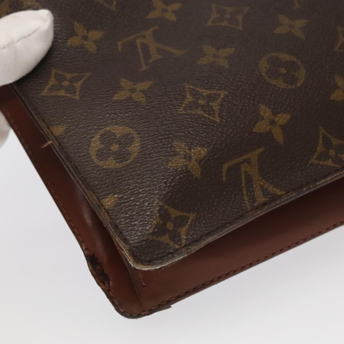 LOUIS VUITTON Monogram Monceau 28 Hand Bag 2way M51185 LV Auth 100505