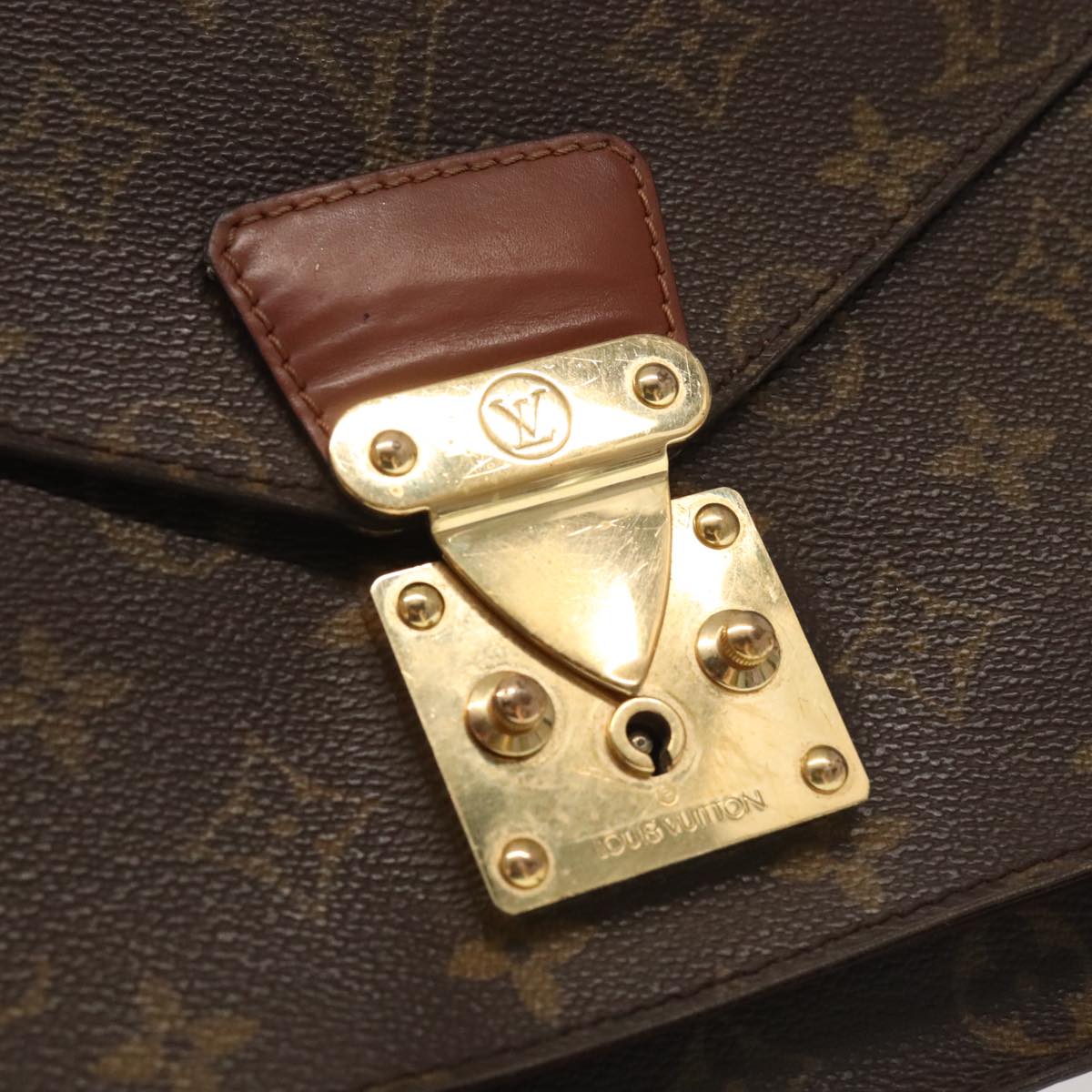 LOUIS VUITTON Monogram Monceau 28 Hand Bag 2way M51185 LV Auth 100505