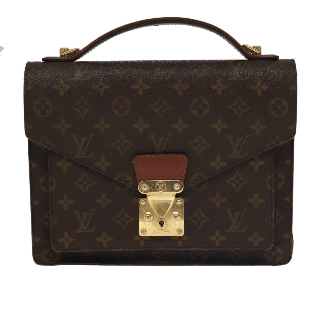 LOUIS VUITTON Monogram Monceau 28 Hand Bag 2way M51185 LV Auth 100505 - 0