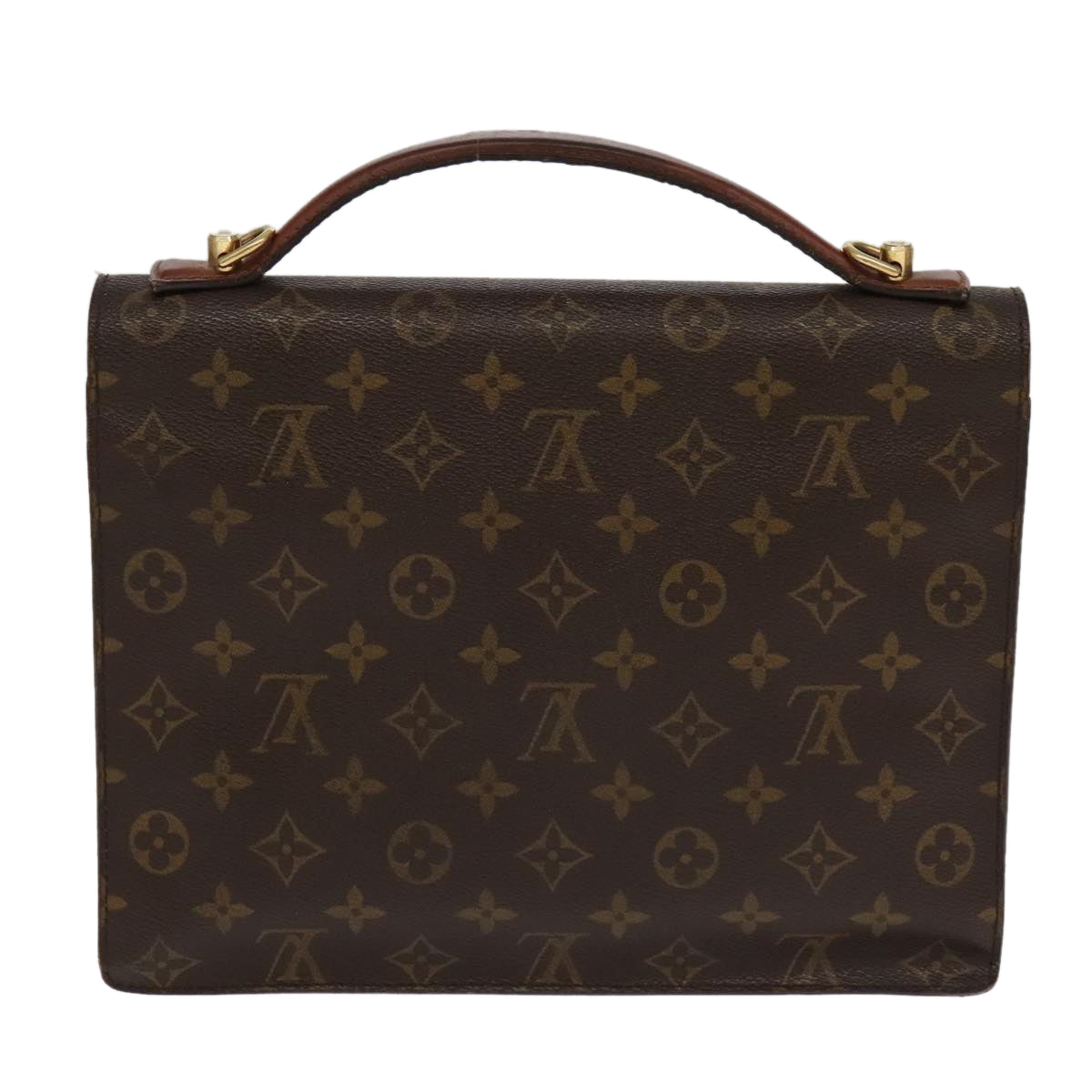 LOUIS VUITTON Monogram Monceau 28 Hand Bag 2way M51185 LV Auth 100505