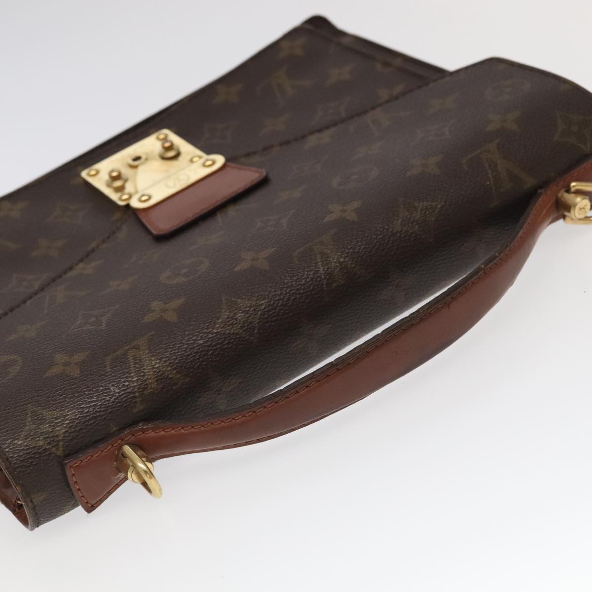 LOUIS VUITTON Monogram Monceau 28 Hand Bag 2way M51185 LV Auth 100505