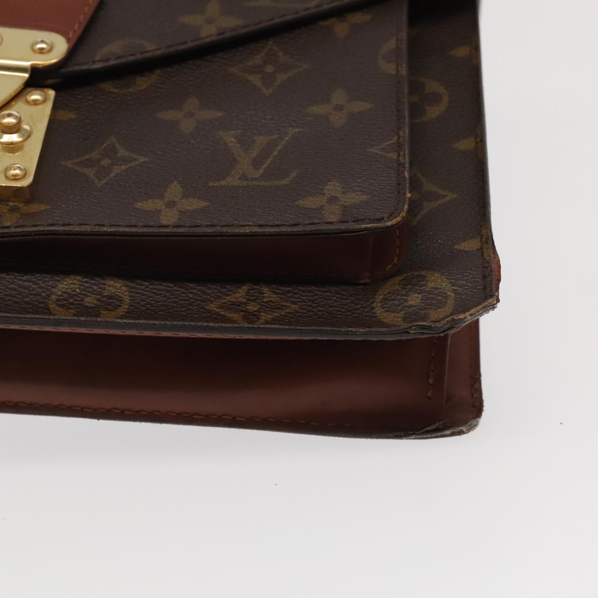 LOUIS VUITTON Monogram Monceau 28 Hand Bag 2way M51185 LV Auth 100505