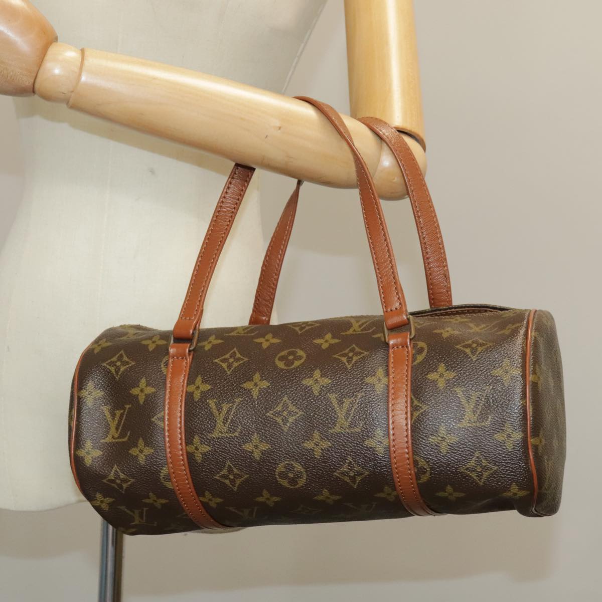 LOUIS VUITTON Monogram Papillon 30 Hand Bag M51385 LV Auth 100506