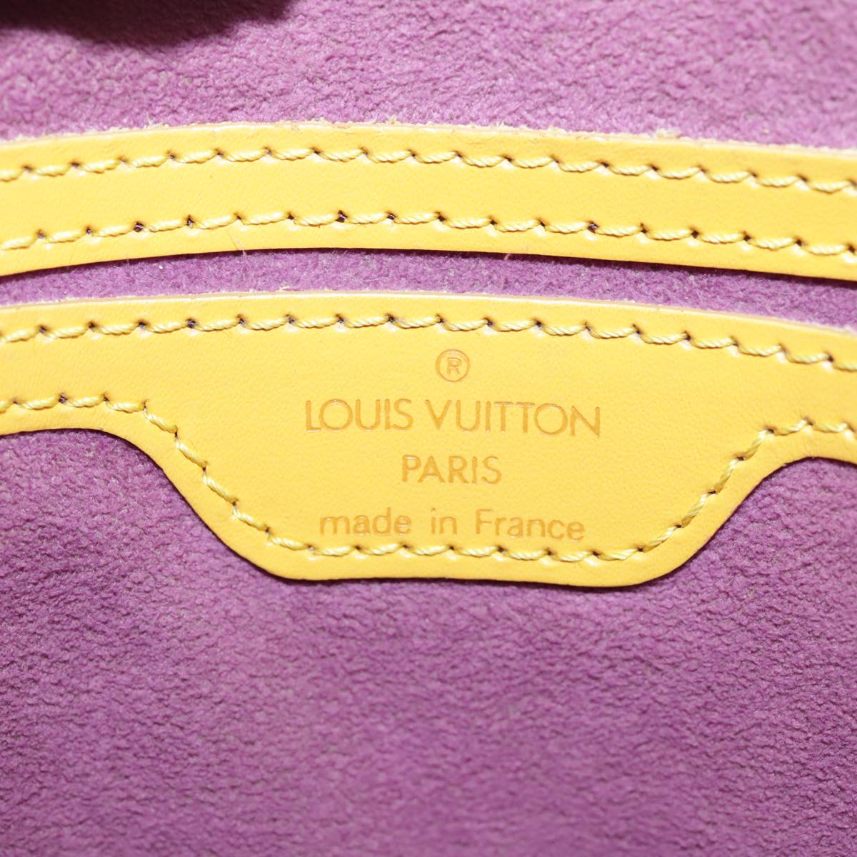 LOUIS VUITTON Epi Saint Jacques Hand Bag Yellow M52279 LV Auth 100508