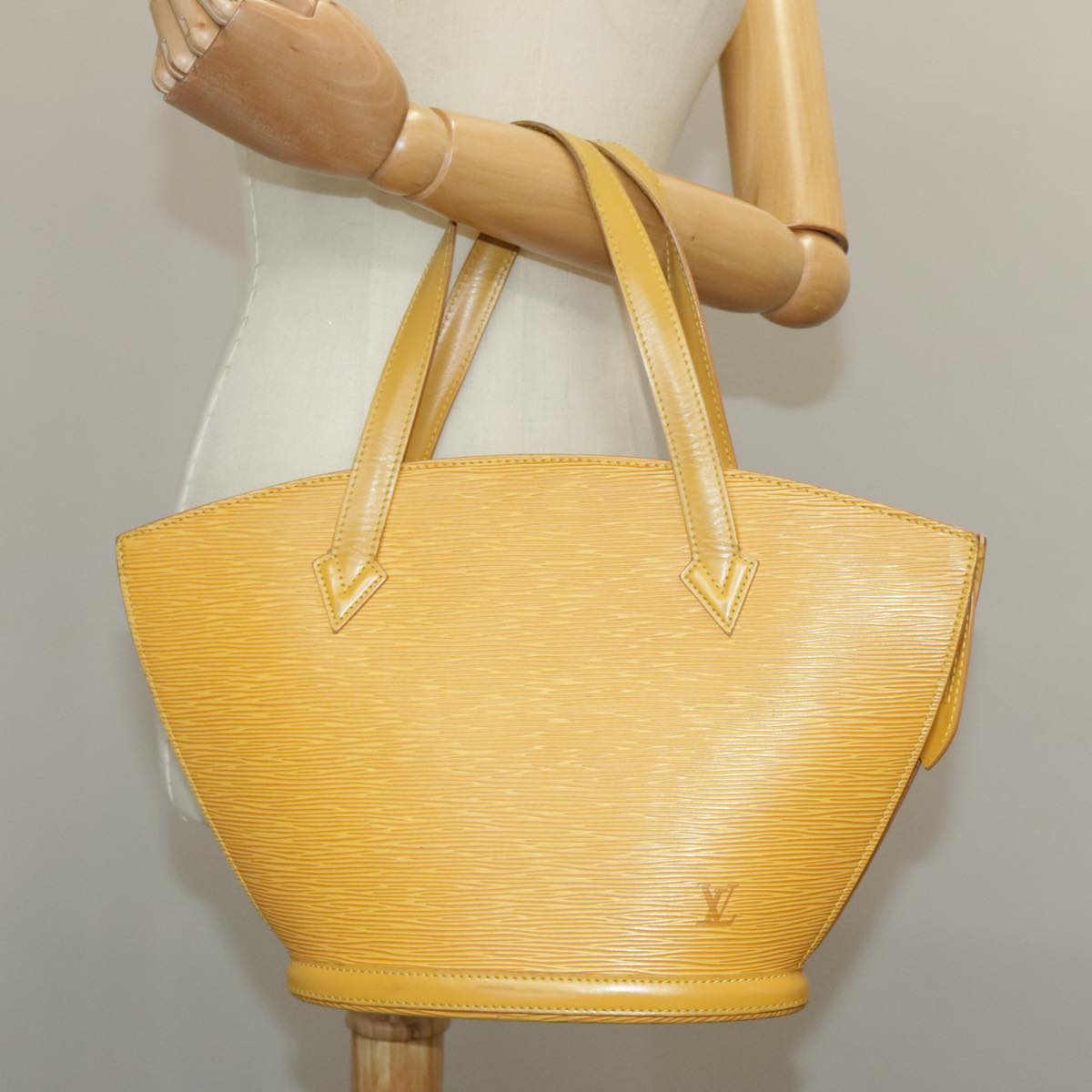 LOUIS VUITTON Epi Saint Jacques Hand Bag Yellow M52279 LV Auth 100508