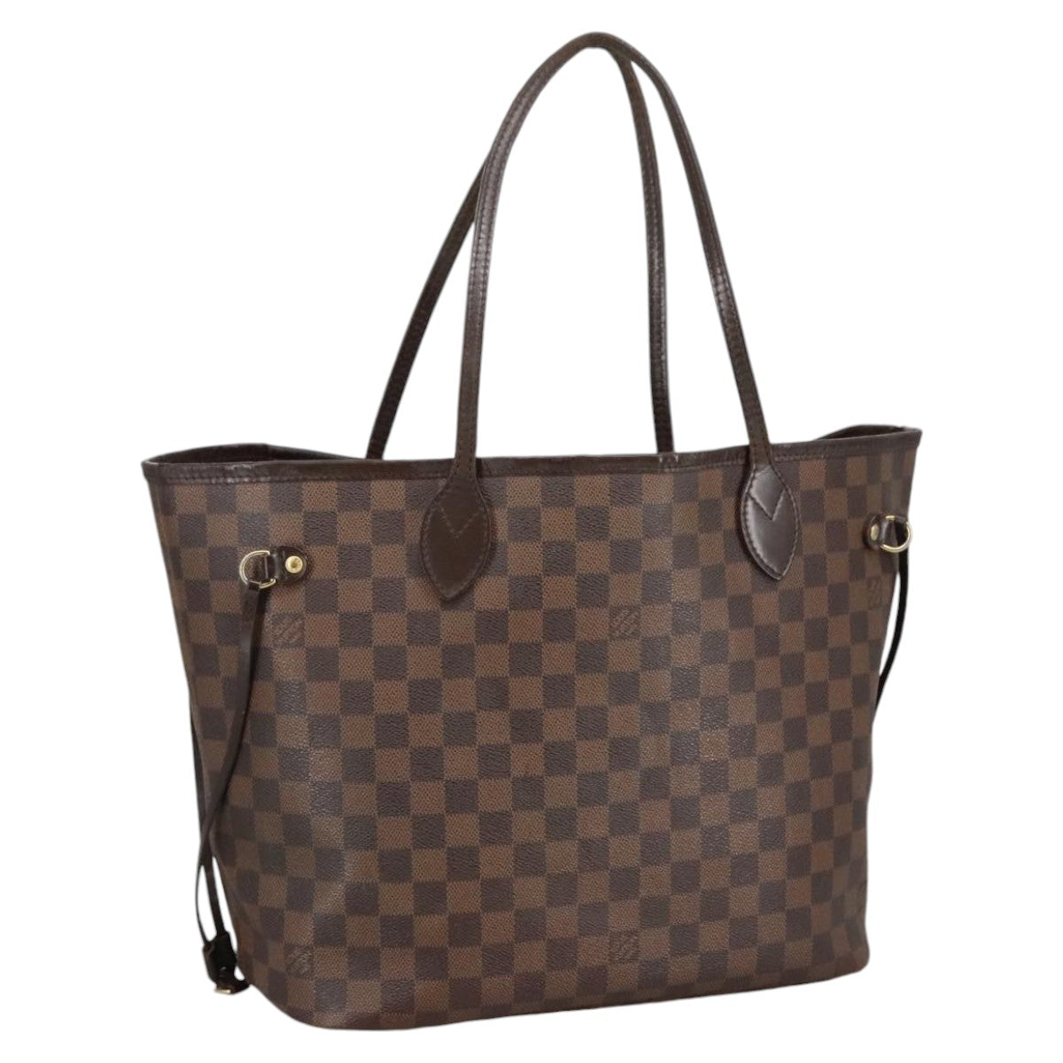 LOUIS VUITTON Damier Ebene Neverfull MM Tote Bag N51105 LV Auth 100517