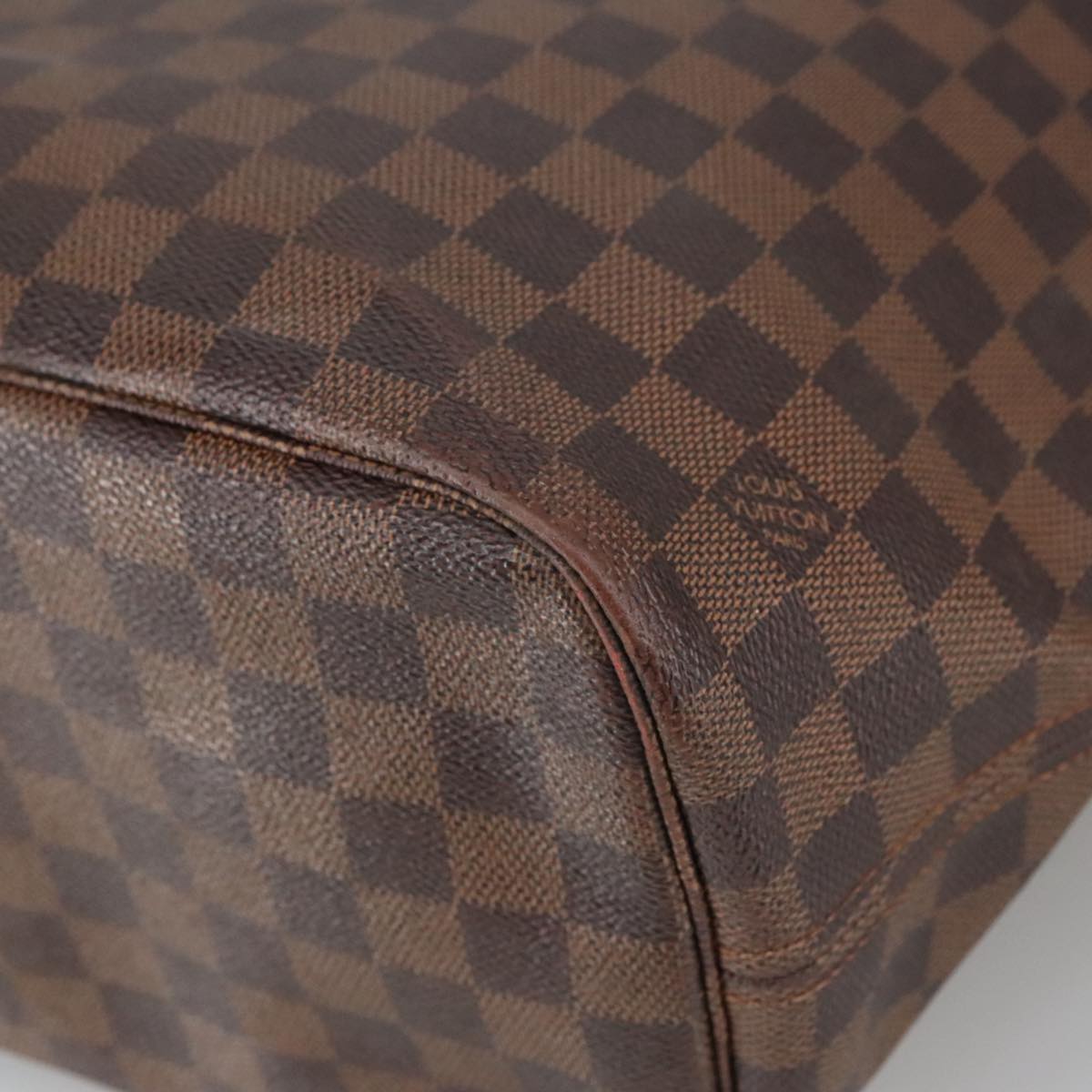 LOUIS VUITTON Damier Ebene Neverfull MM Tote Bag N51105 LV Auth 100517