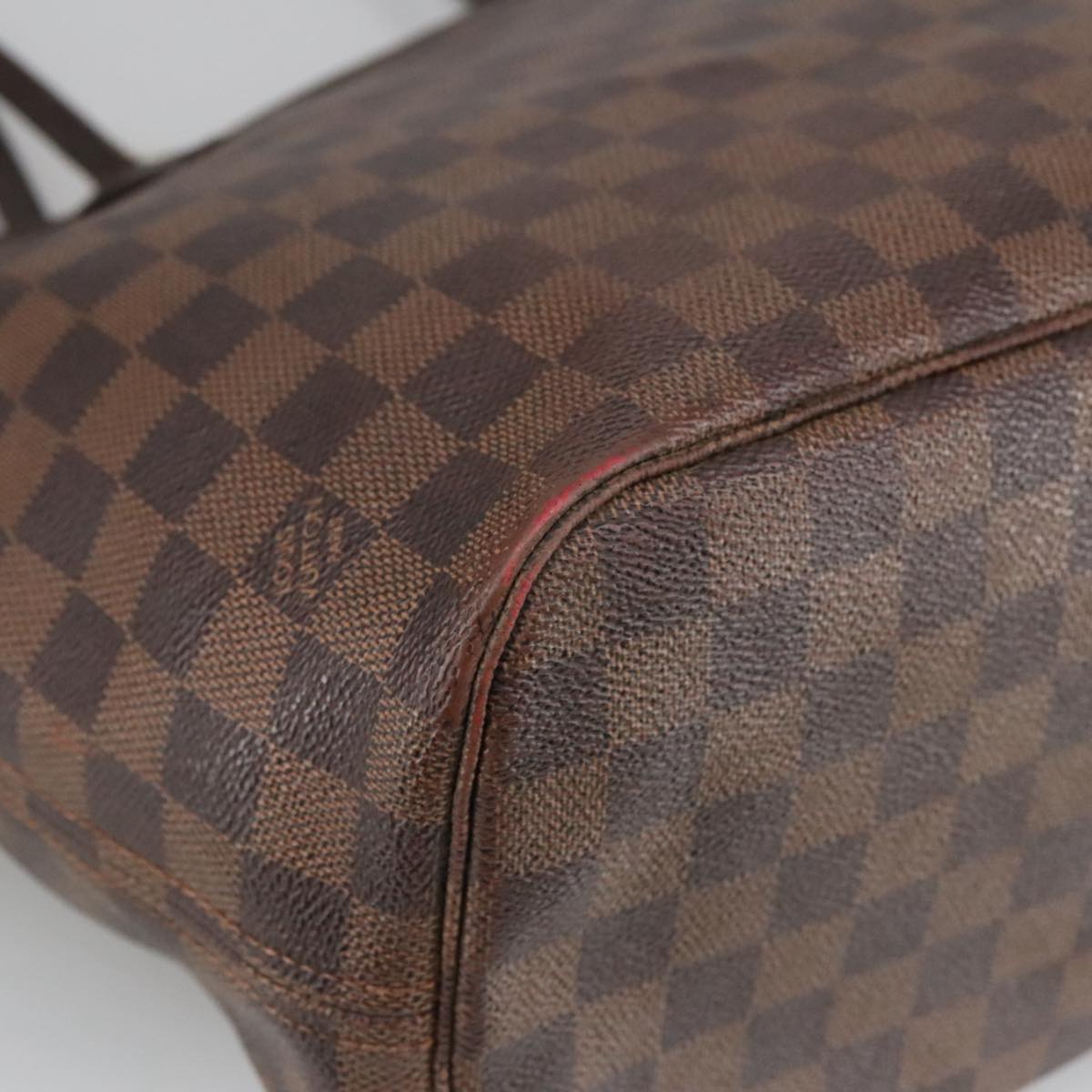 LOUIS VUITTON Damier Ebene Neverfull MM Tote Bag N51105 LV Auth 100517