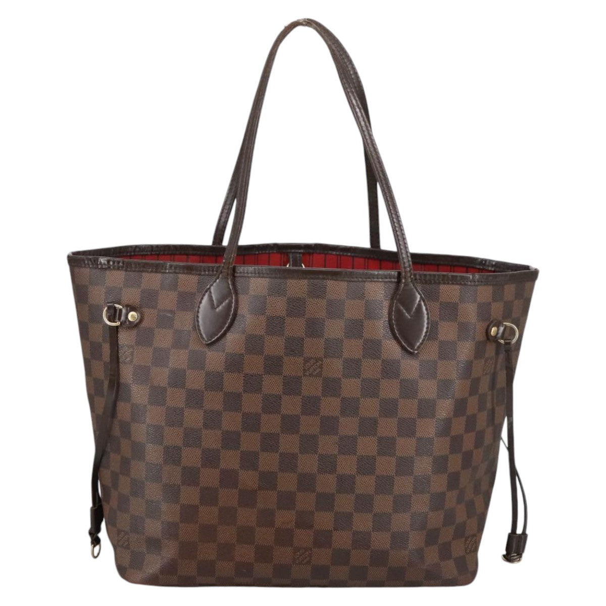 LOUIS VUITTON Damier Ebene Neverfull MM Tote Bag N51105 LV Auth 100517