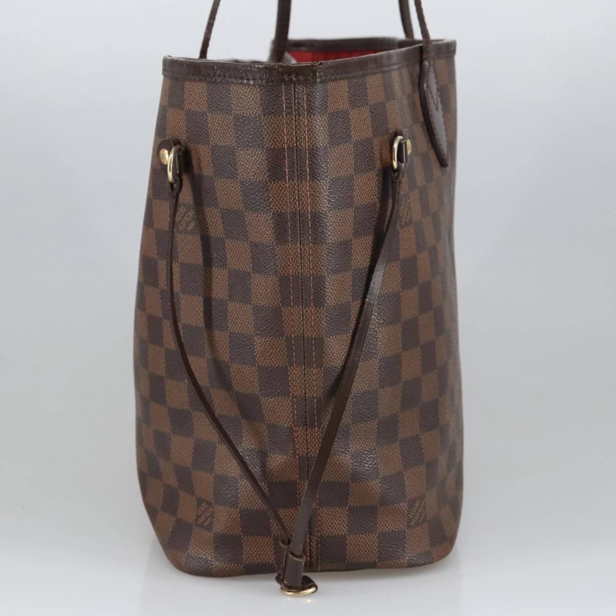 LOUIS VUITTON Damier Ebene Neverfull MM Tote Bag N51105 LV Auth 100517