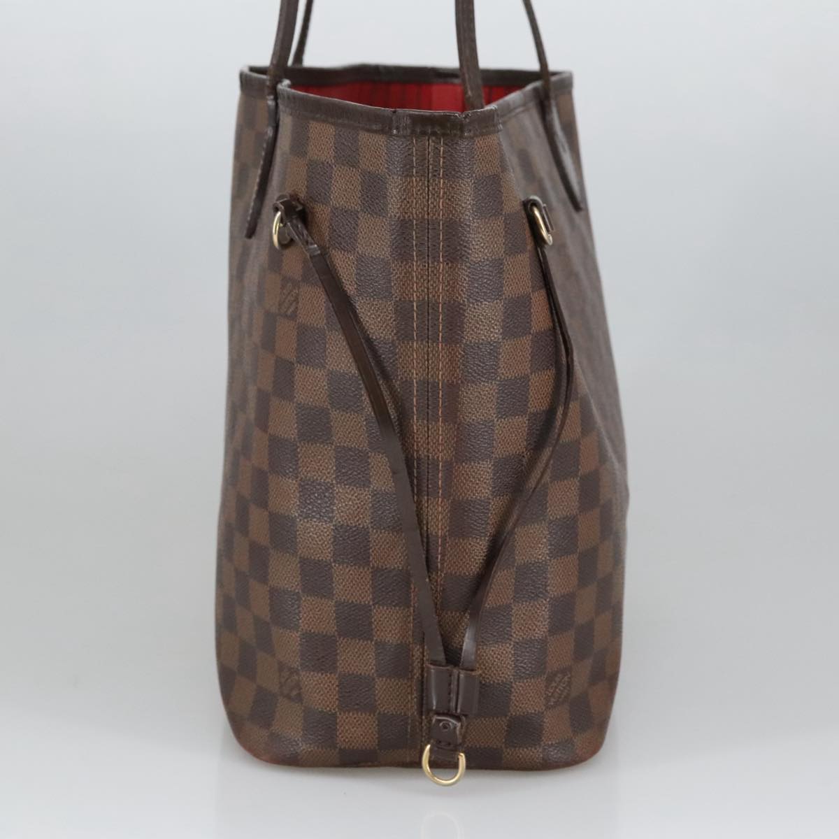 LOUIS VUITTON Damier Ebene Neverfull MM Tote Bag N51105 LV Auth 100517