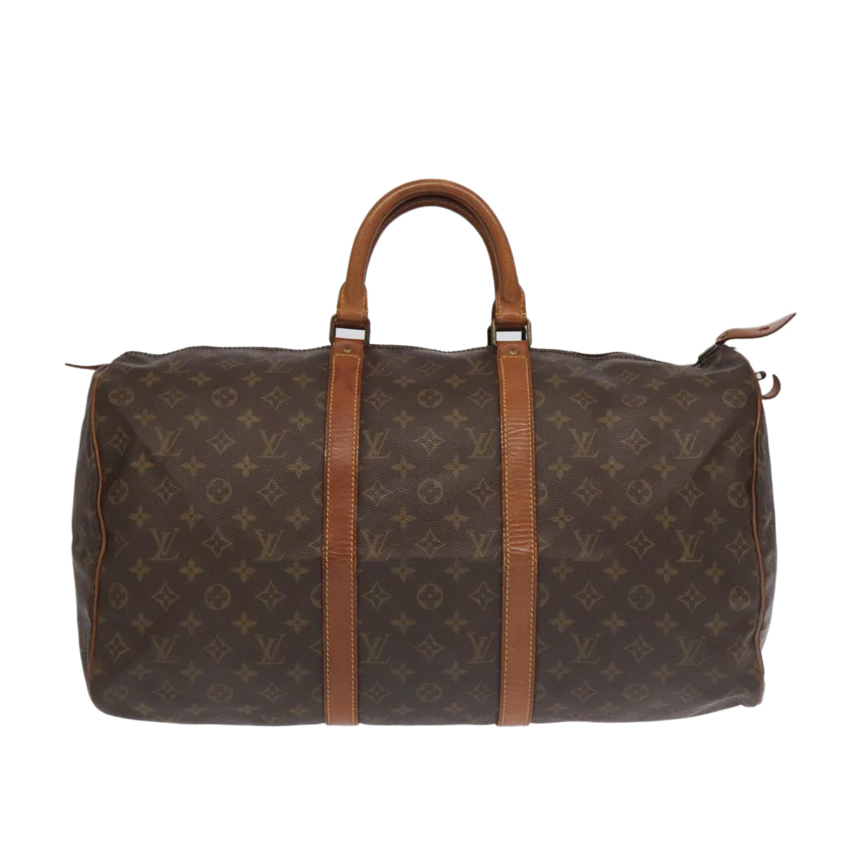 LOUIS VUITTON Monogram Keepall 50 Boston Bag M41426 LV Auth 100519