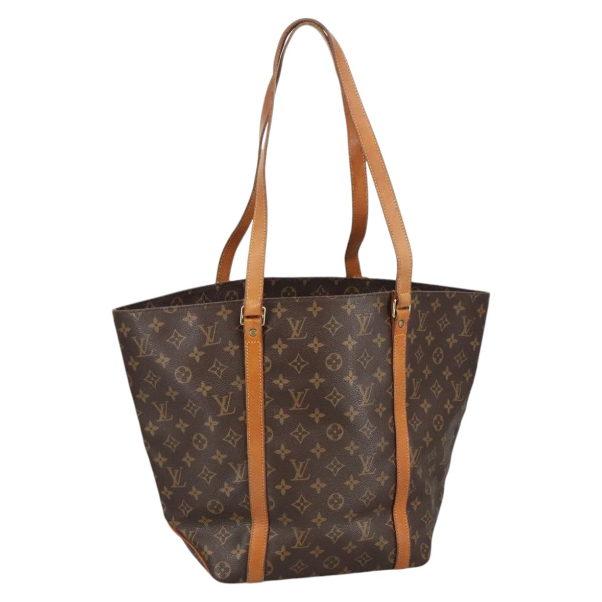 LOUIS VUITTON Monogram Sac Shopping Tote Bag M51108 LV Auth 100520