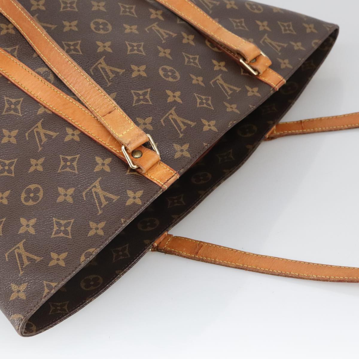 LOUIS VUITTON Monogram Sac Shopping Tote Bag M51108 LV Auth 100520