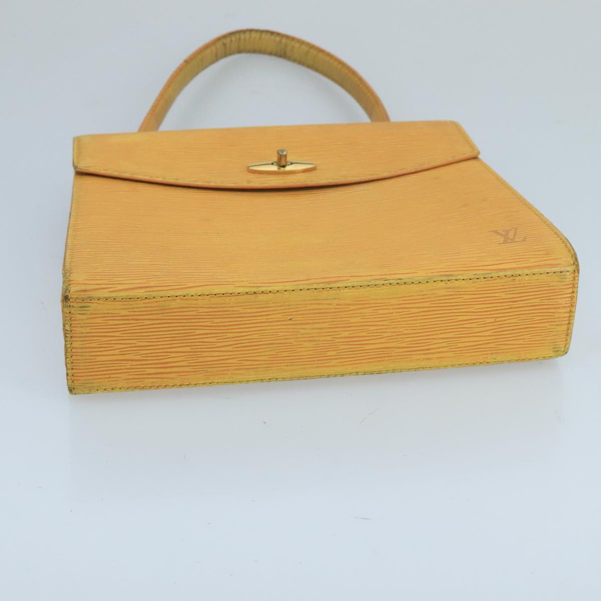 LOUIS VUITTON Epi Malesherbes Hand Bag Tassili Yellow Jonne M52379 Auth 100521