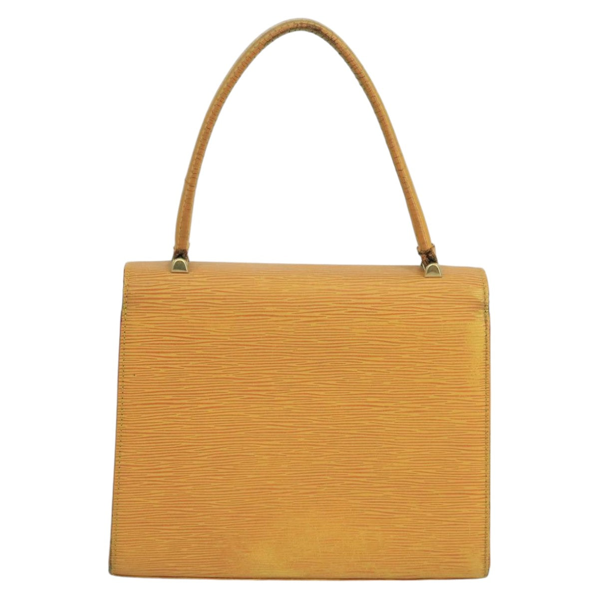 LOUIS VUITTON Epi Malesherbes Hand Bag Tassili Yellow Jonne M52379 Auth 100521 - 0