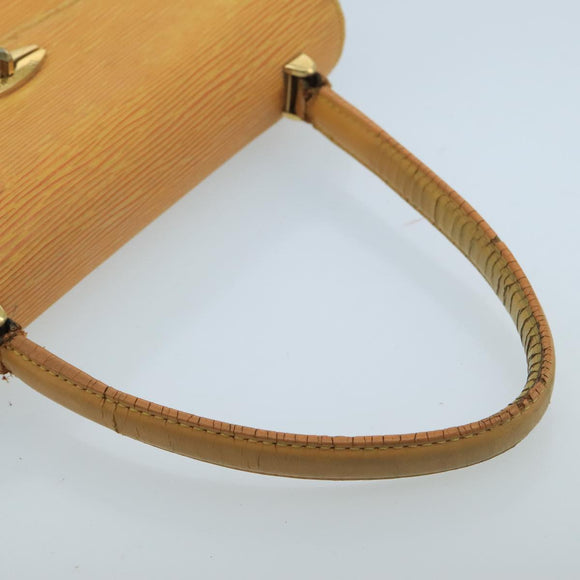 LOUIS VUITTON Epi Malesherbes Hand Bag Tassili Yellow Jonne M52379 Auth 100521