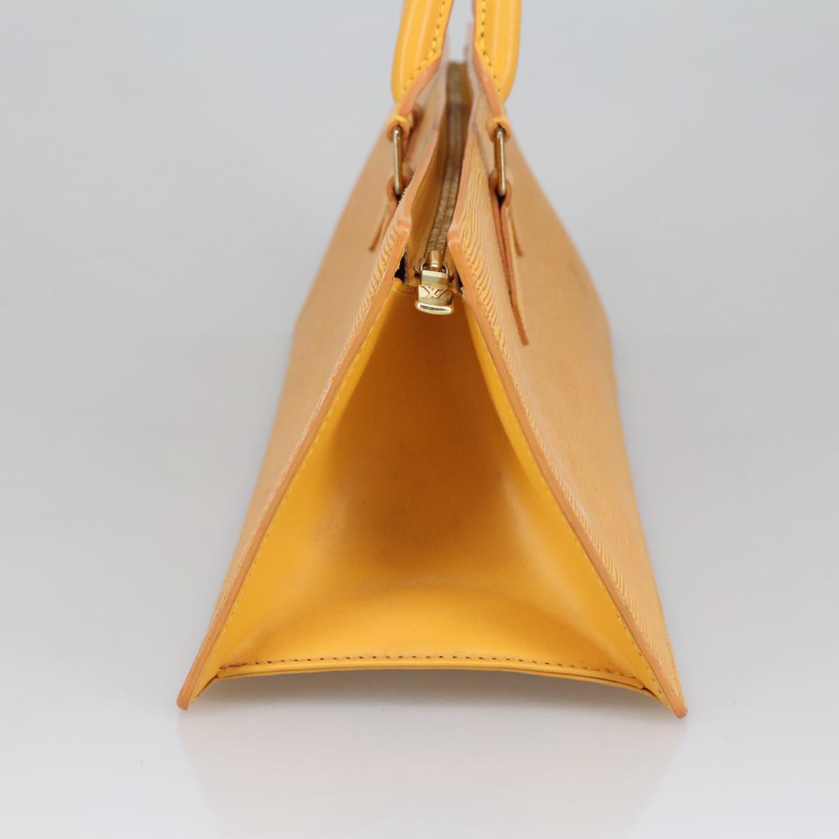 LOUIS VUITTON Epi Sac Triangle Hand Bag Yellow M52099 LV Auth 100522