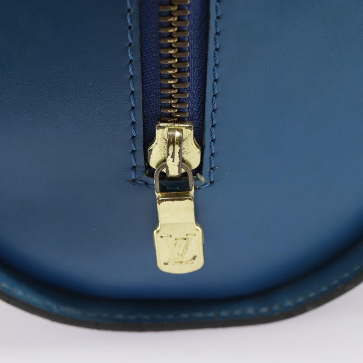 LOUIS VUITTON Epi Soufflot Hand Bag Blue M52225 LV Auth 100524