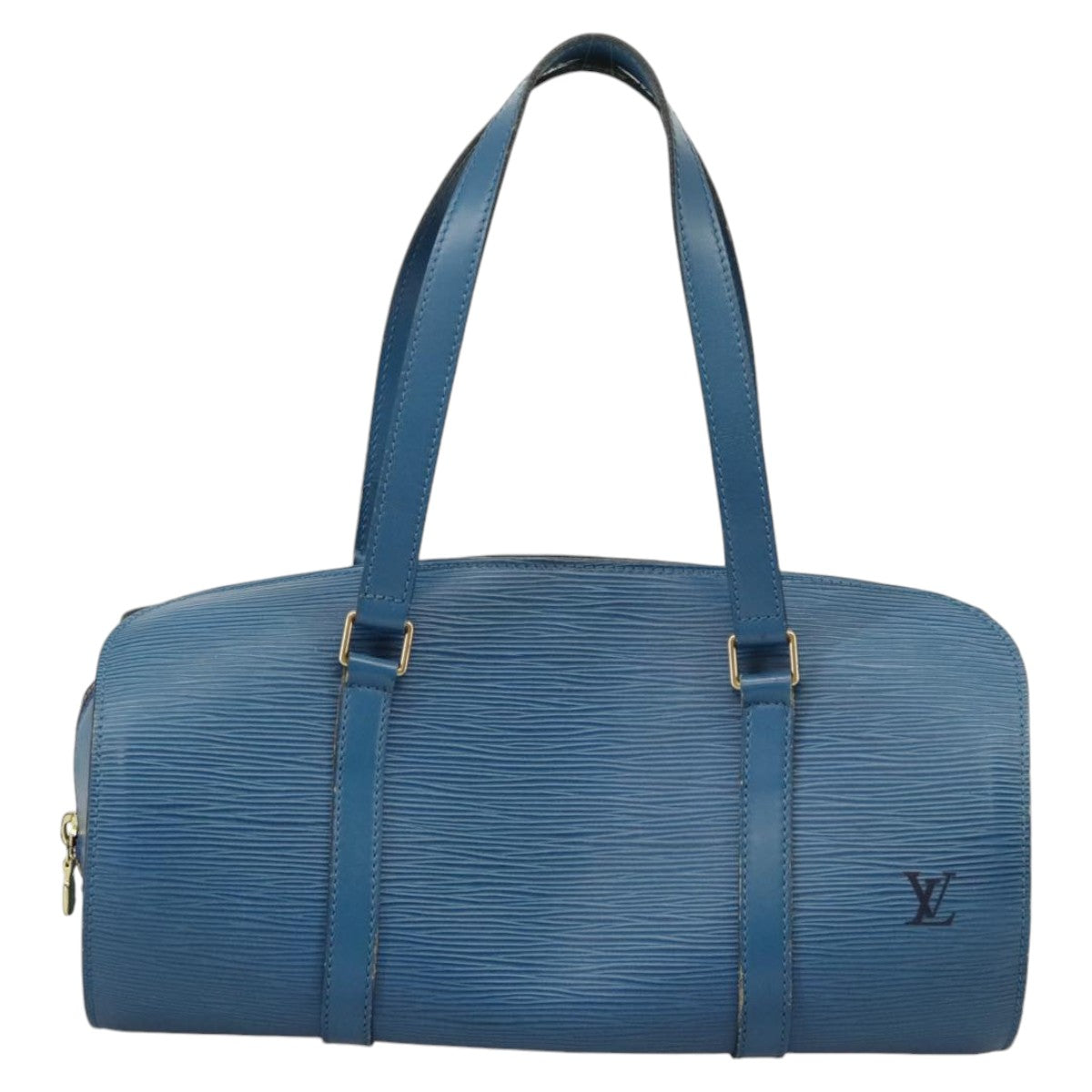 LOUIS VUITTON Epi Soufflot Hand Bag Blue M52225 LV Auth 100524 - 0