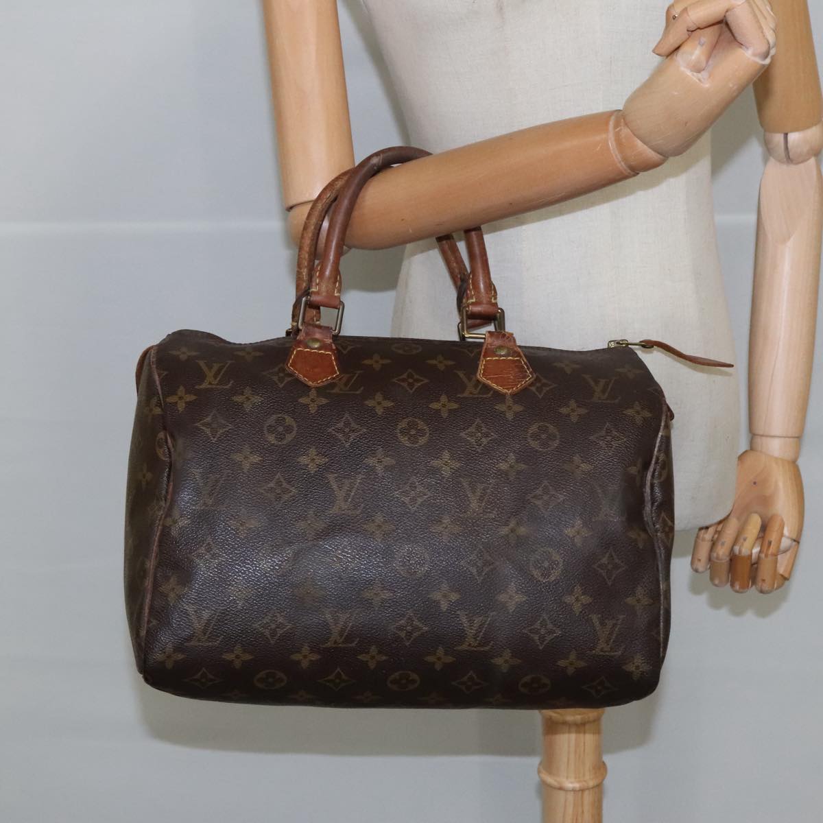 LOUIS VUITTON Monogram Speedy 30 Hand Bag M41526 LV Auth 100527