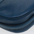 LOUIS VUITTON Epi June Feuille Shoulder Bag Blue M52155 LV Auth 100529-13