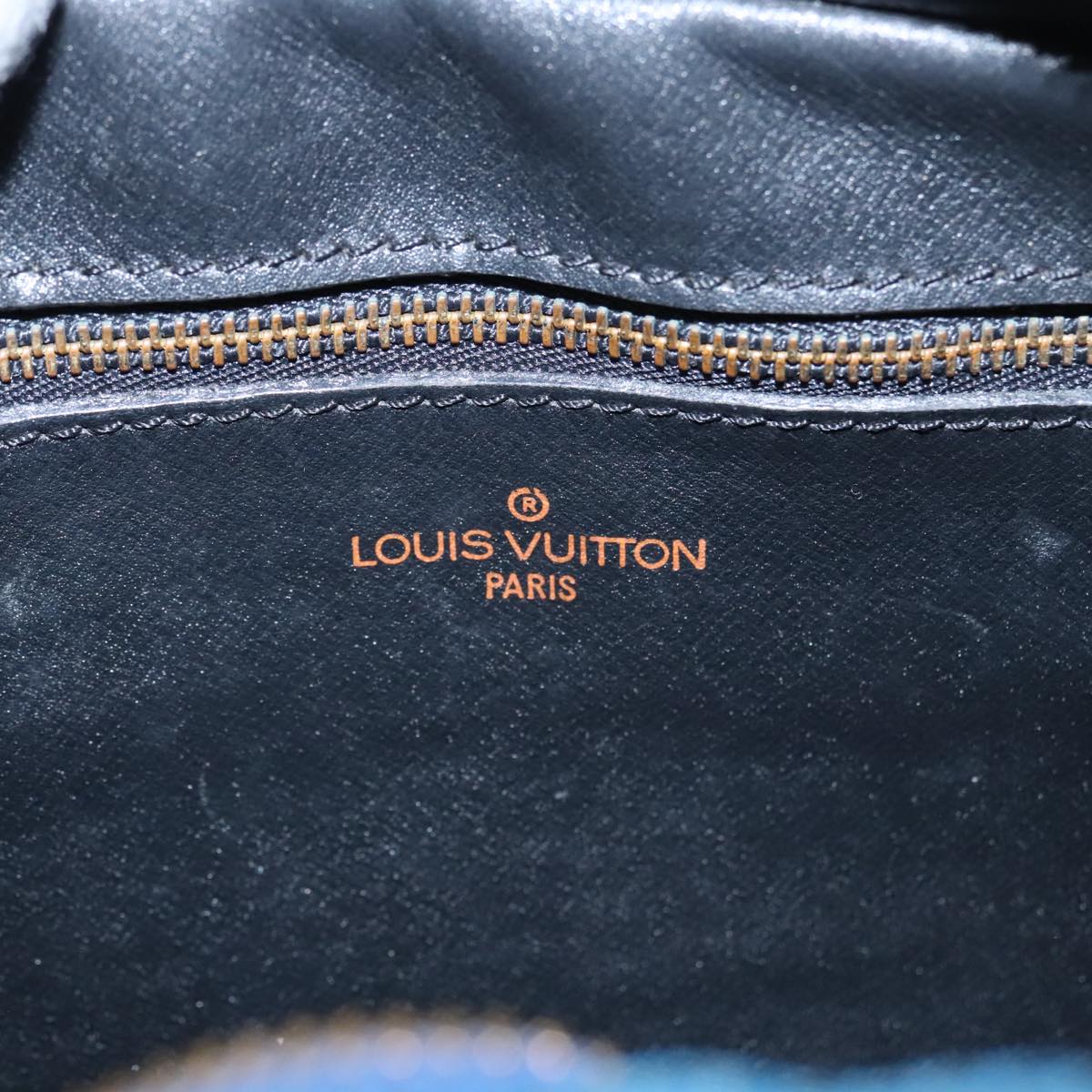 LOUIS VUITTON Epi June Feuille Shoulder Bag Blue M52155 LV Auth 100529