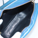 LOUIS VUITTON Epi June Feuille Shoulder Bag Blue M52155 LV Auth 100529-17