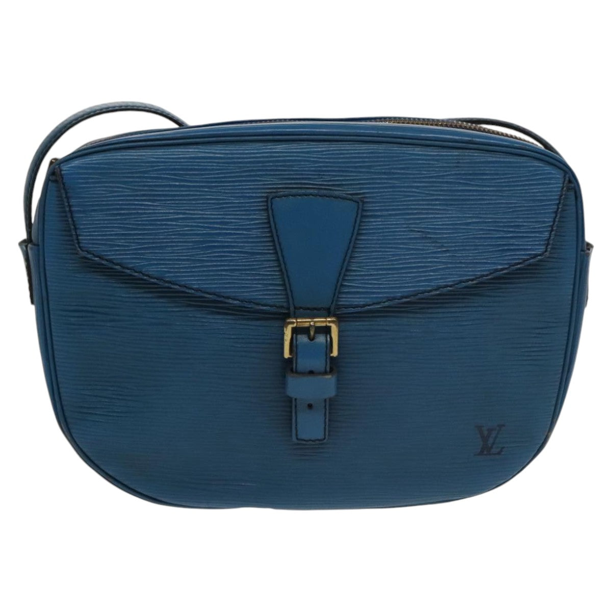 LOUIS VUITTON Epi June Feuille Shoulder Bag Blue M52155 LV Auth 100529 - 0