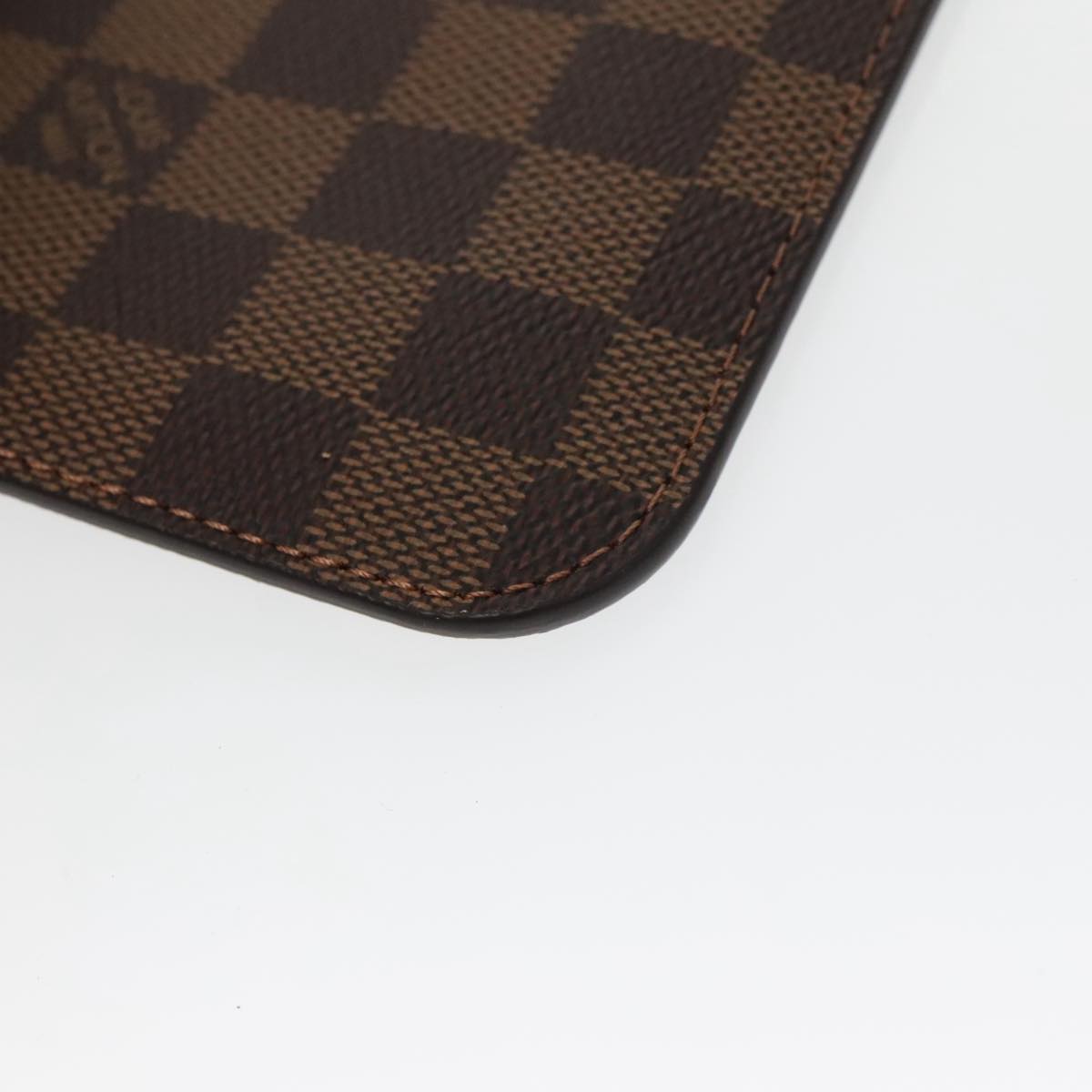 LOUIS VUITTON Damier Ebene Neverfull MM Pouch Accessory Pouch LV Auth 100531