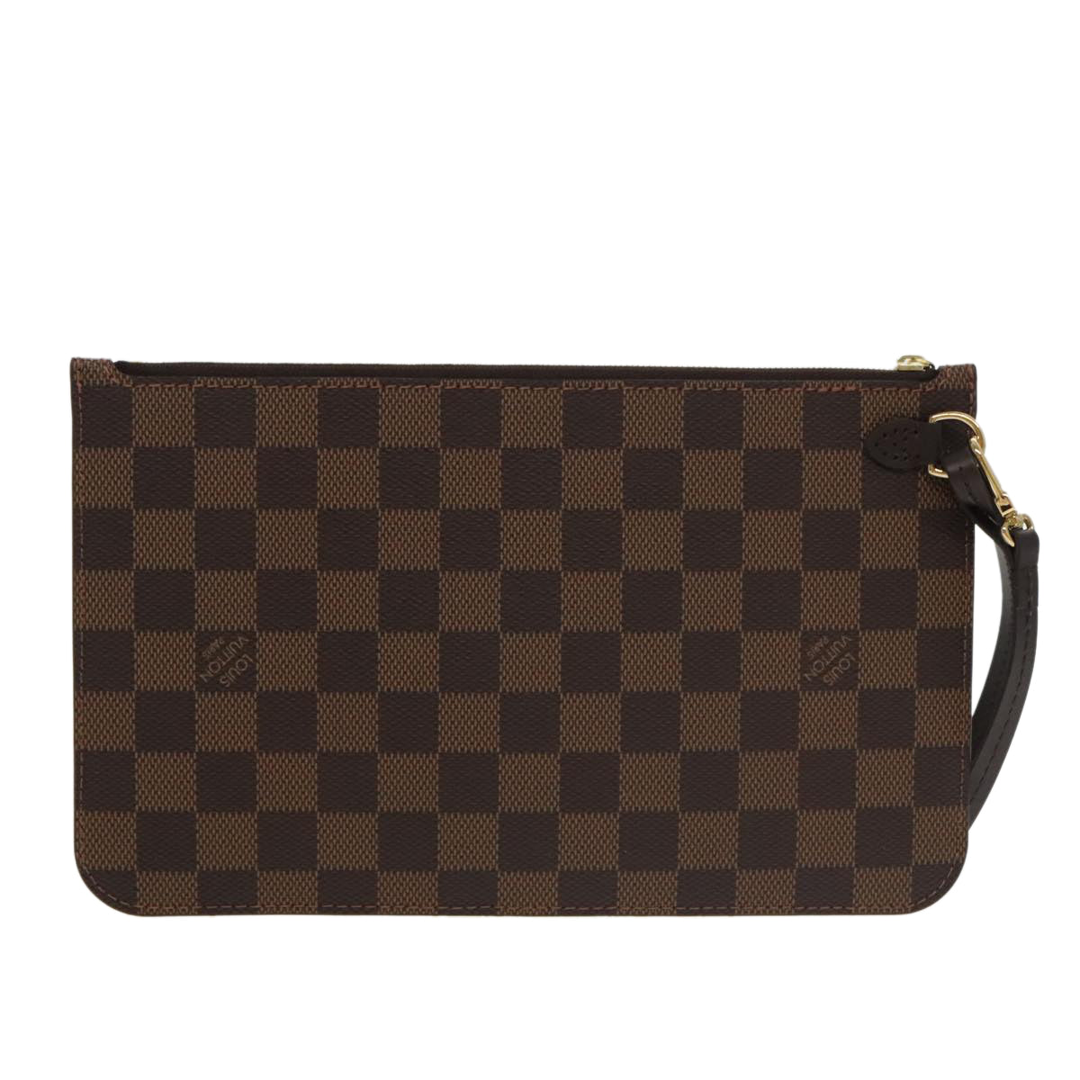 LOUIS VUITTON Damier Ebene Neverfull MM Pouch Accessory Pouch LV Auth 100531