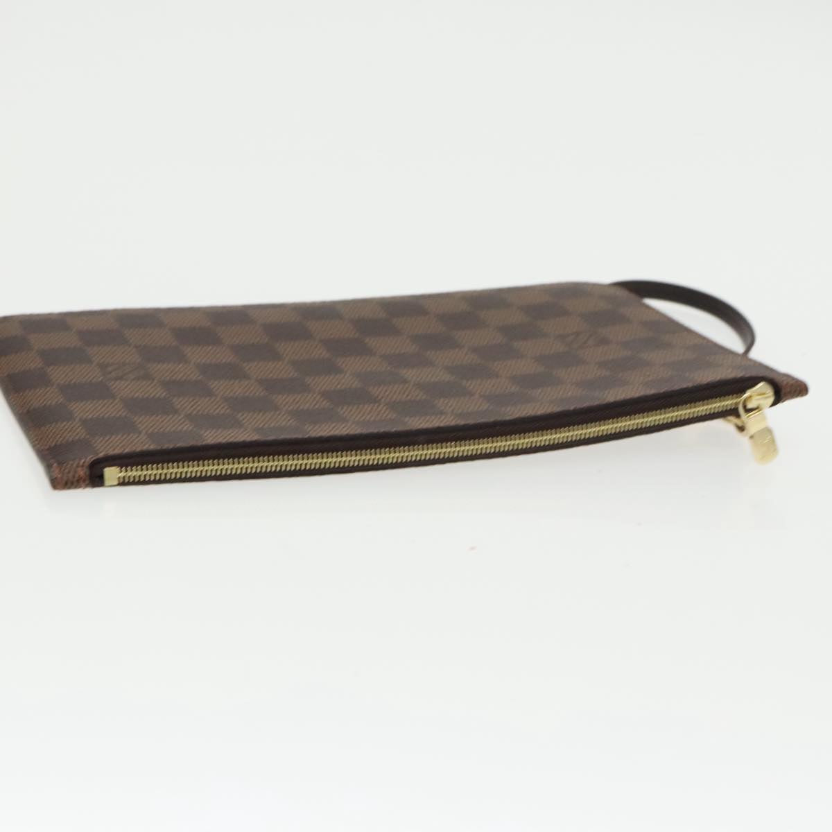 LOUIS VUITTON Damier Ebene Neverfull MM Pouch Accessory Pouch LV Auth 100531