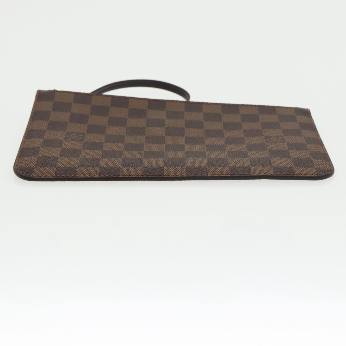 LOUIS VUITTON Damier Ebene Neverfull MM Pouch Accessory Pouch LV Auth 100531