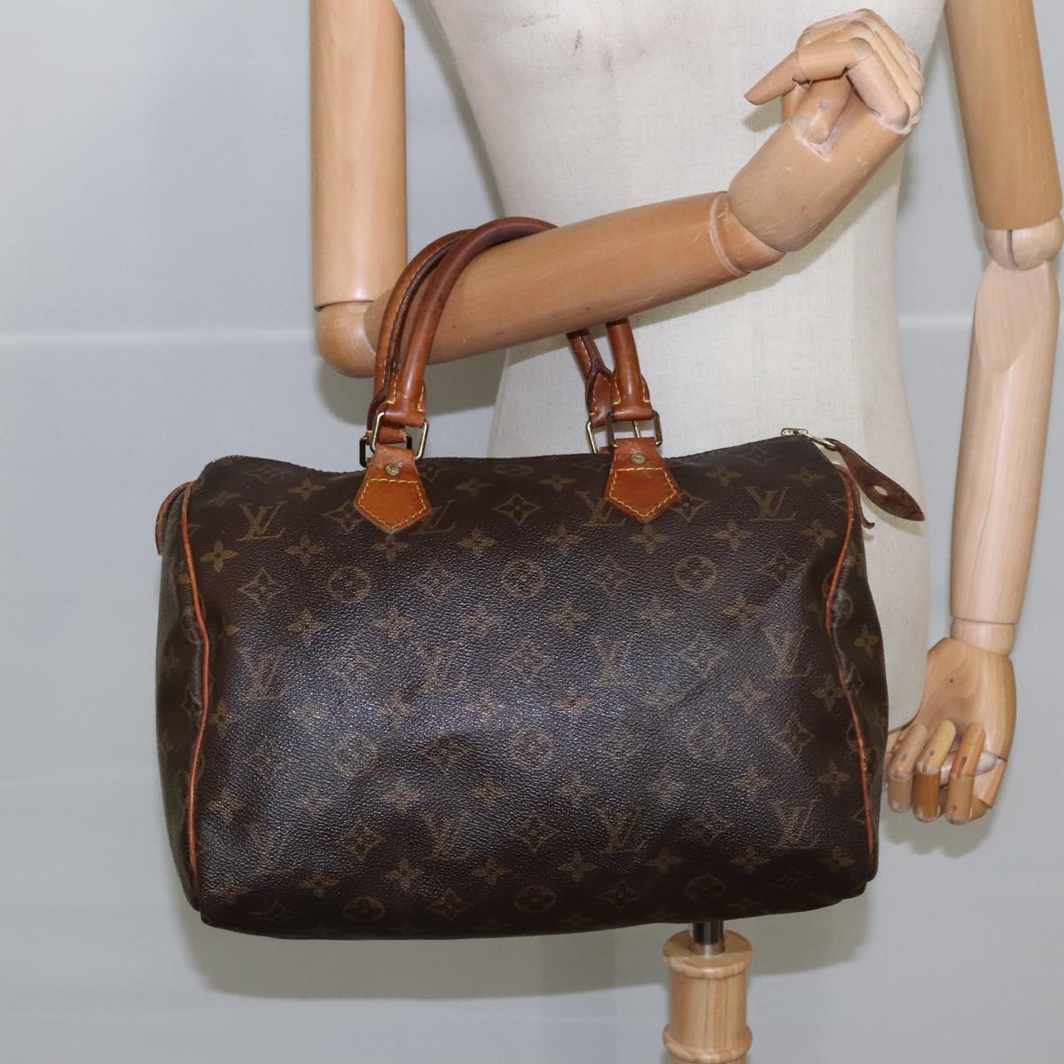 LOUIS VUITTON Monogram Speedy 30 Hand Bag M41526 LV Auth 100532