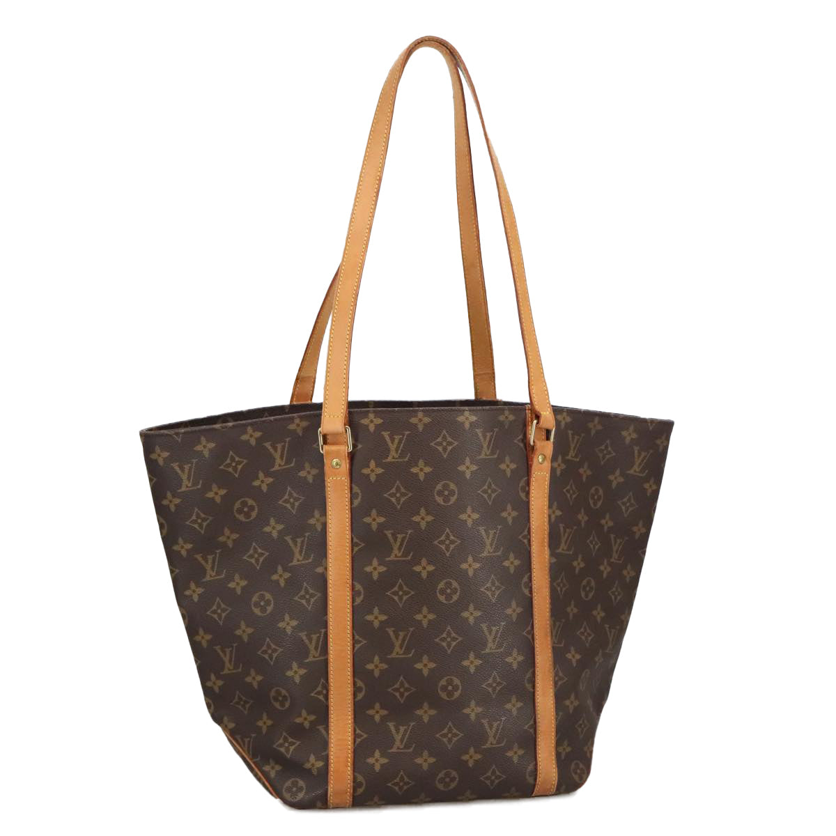 LOUIS VUITTON Monogram Sac Shopping Tote Bag M51108 LV Auth 100533