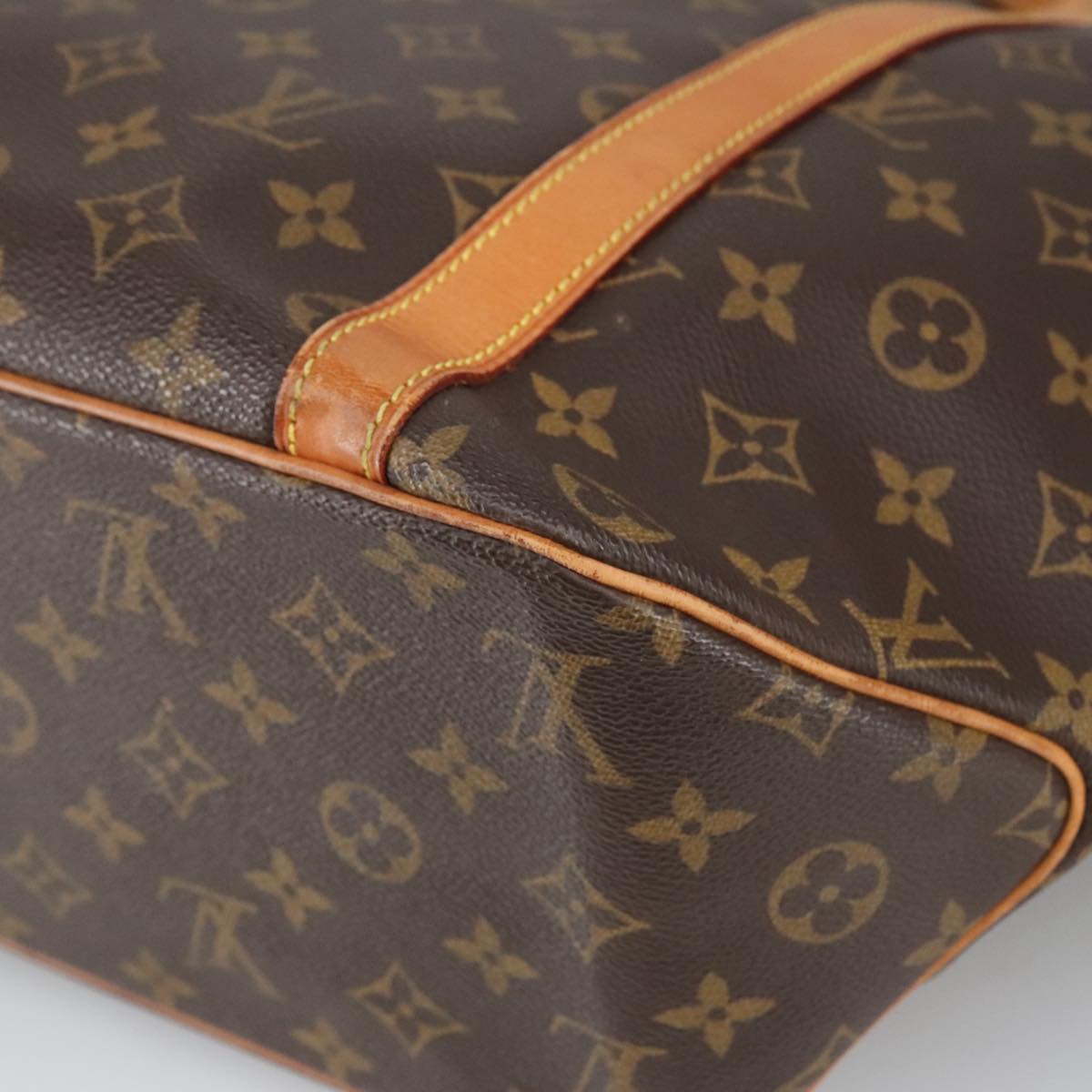 LOUIS VUITTON Monogram Sac Shopping Tote Bag M51108 LV Auth 100533