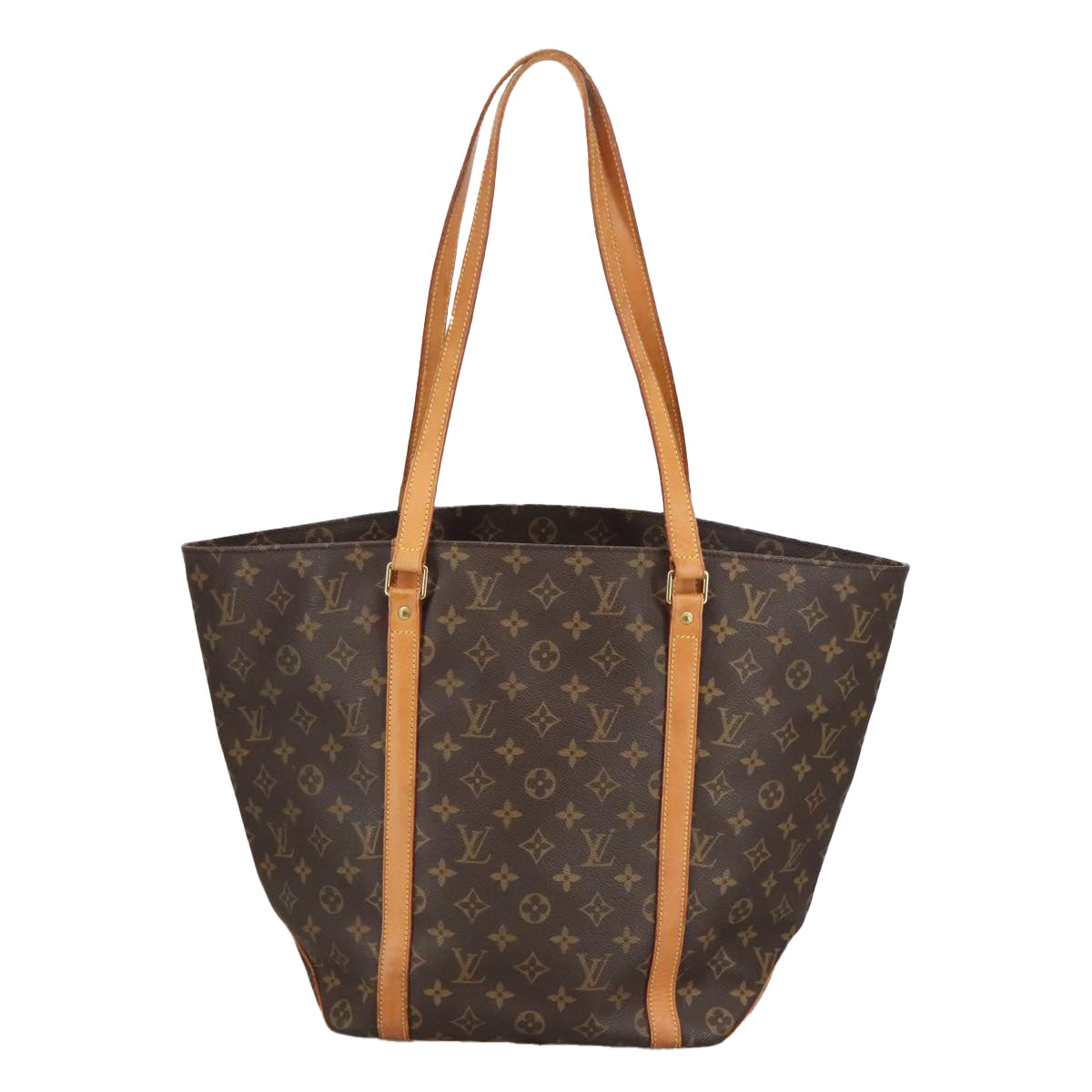 LOUIS VUITTON Monogram Sac Shopping Tote Bag M51108 LV Auth 100533