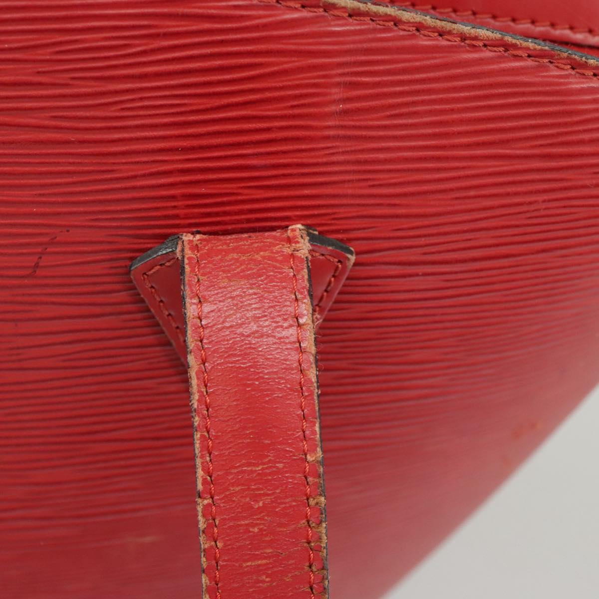 LOUIS VUITTON Epi Saint Jacques Shopping Shoulder Bag Red M52277 LV Auth 100543