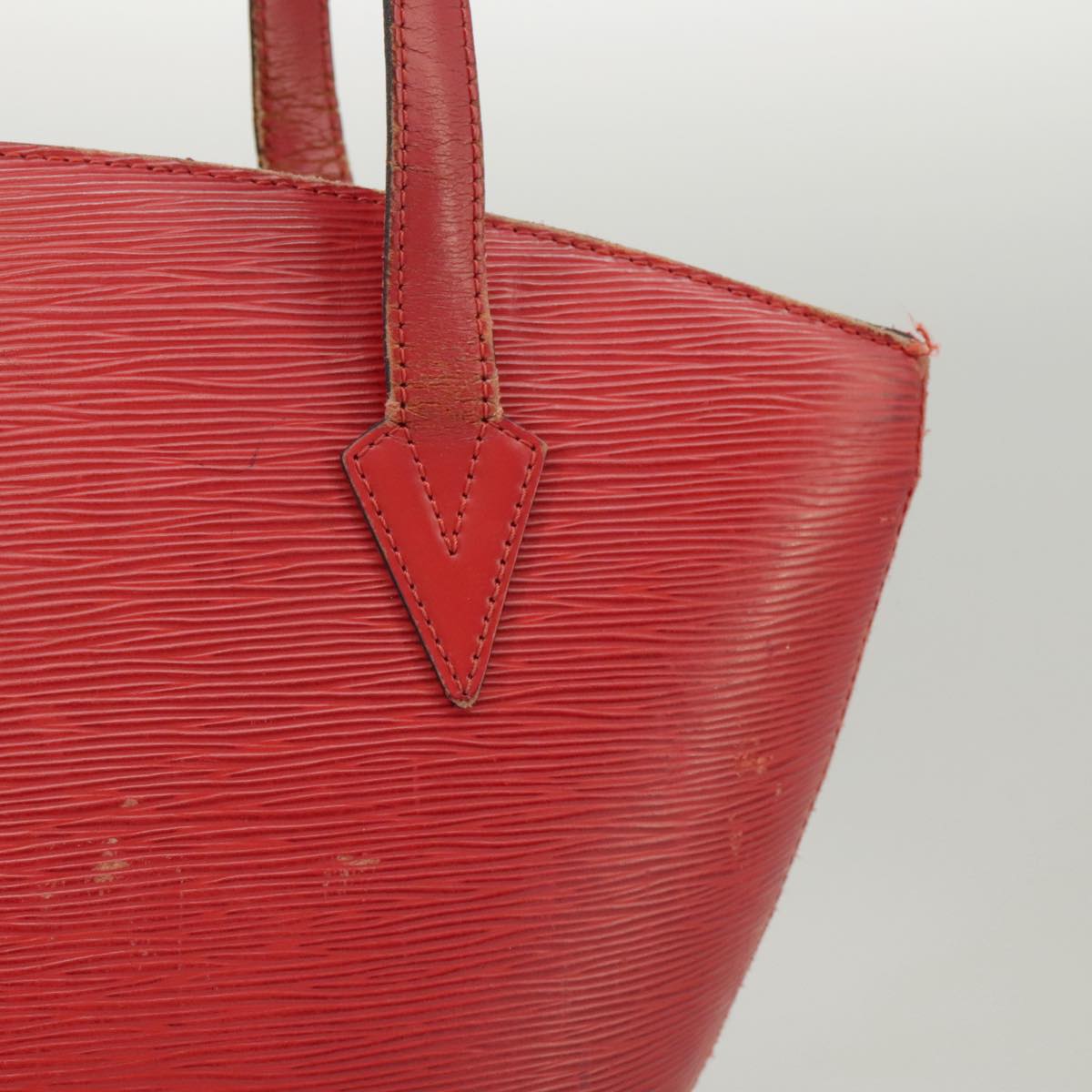 LOUIS VUITTON Epi Saint Jacques Shopping Shoulder Bag Red M52277 LV Auth 100543