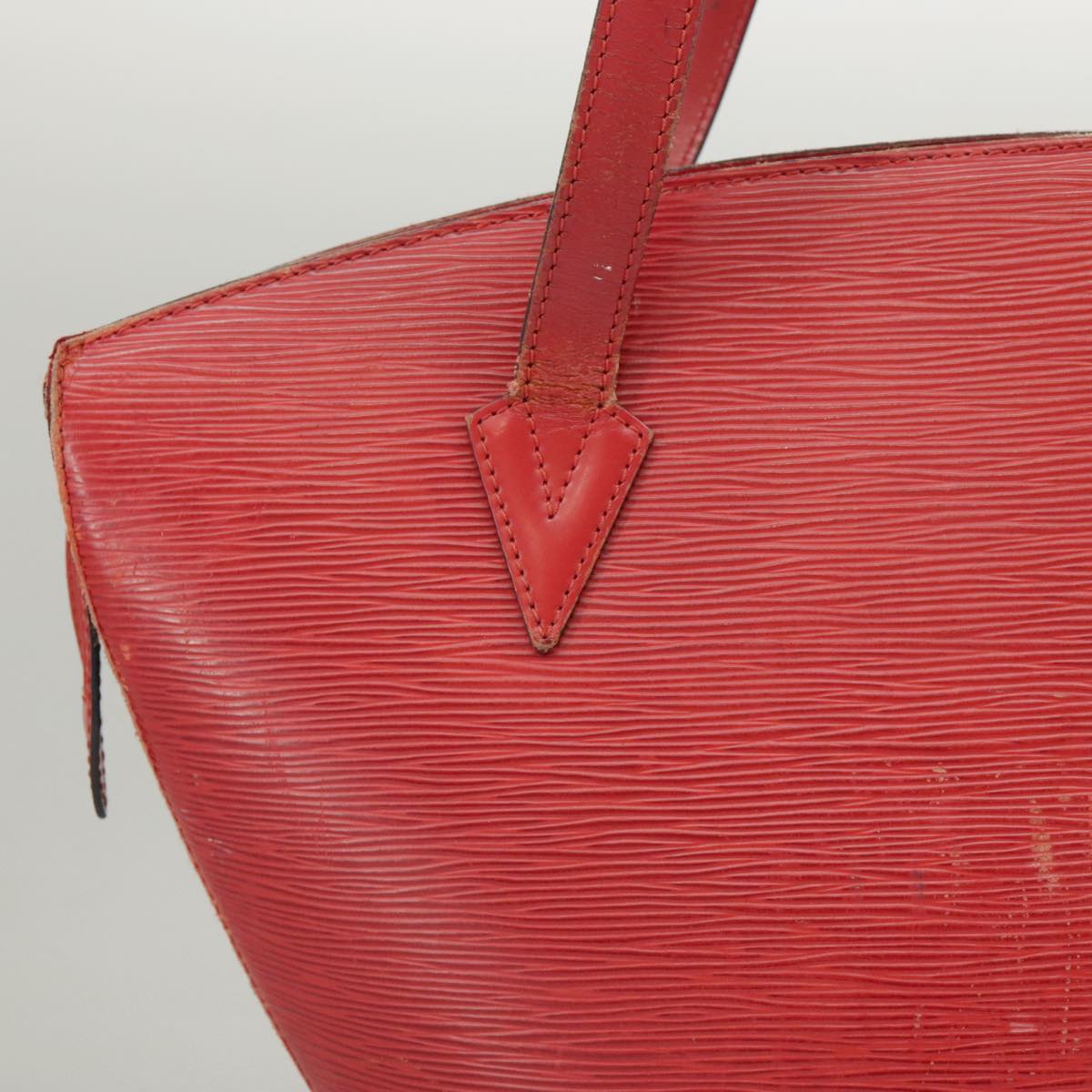 LOUIS VUITTON Epi Saint Jacques Shopping Shoulder Bag Red M52277 LV Auth 100543