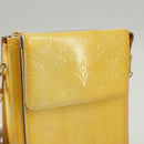 LOUIS VUITTON Monogram Vernis Motto Accessory Pouch Gris M91030 LV Auth 100544-17