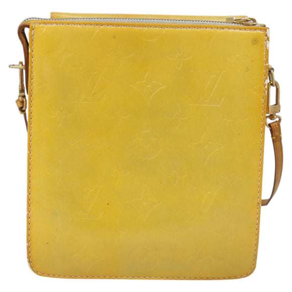 LOUIS VUITTON Monogram Vernis Motto Accessory Pouch Gris M91030 LV Auth 100544