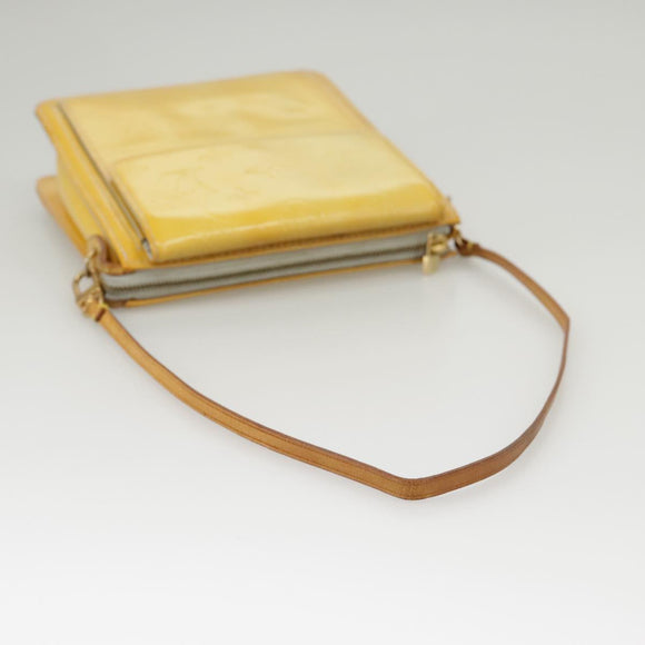 LOUIS VUITTON Monogram Vernis Motto Accessory Pouch Gris M91030 LV Auth 100544