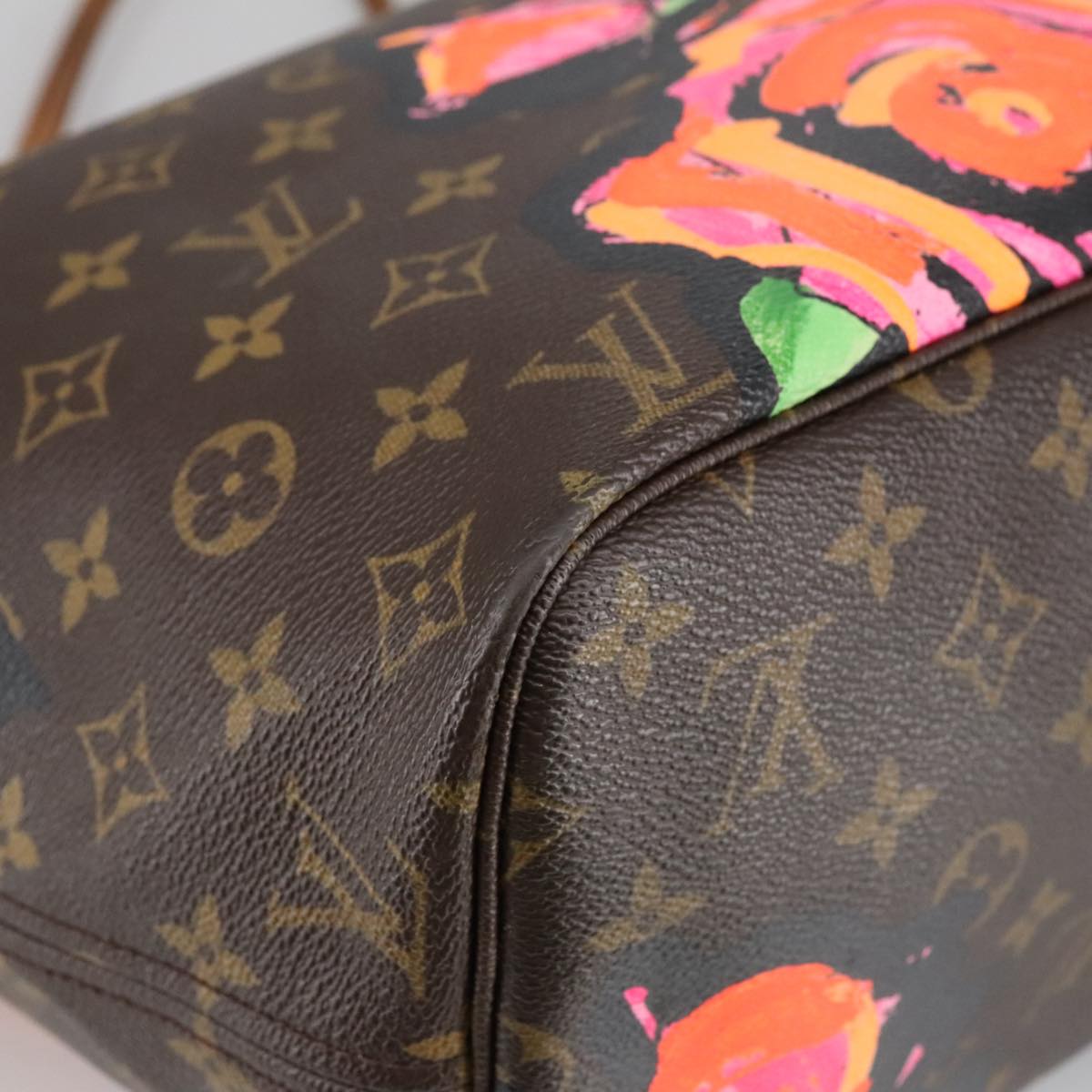 LOUIS VUITTON Monogram Rose Neverfull MM Tote Bag M48613 LV Auth 100548