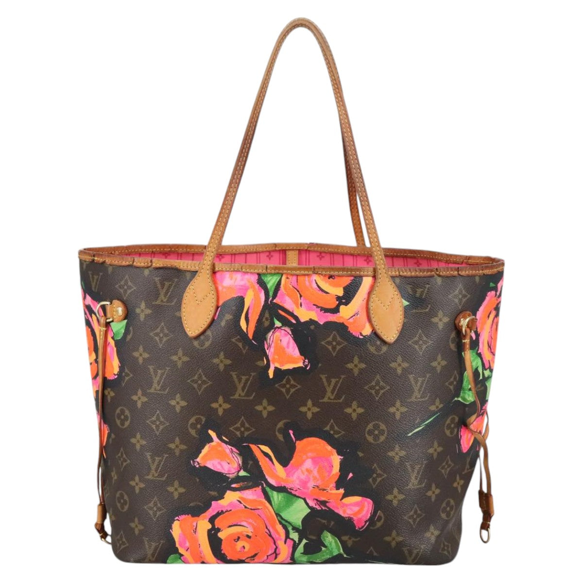 LOUIS VUITTON Monogram Rose Neverfull MM Tote Bag M48613 LV Auth 100548