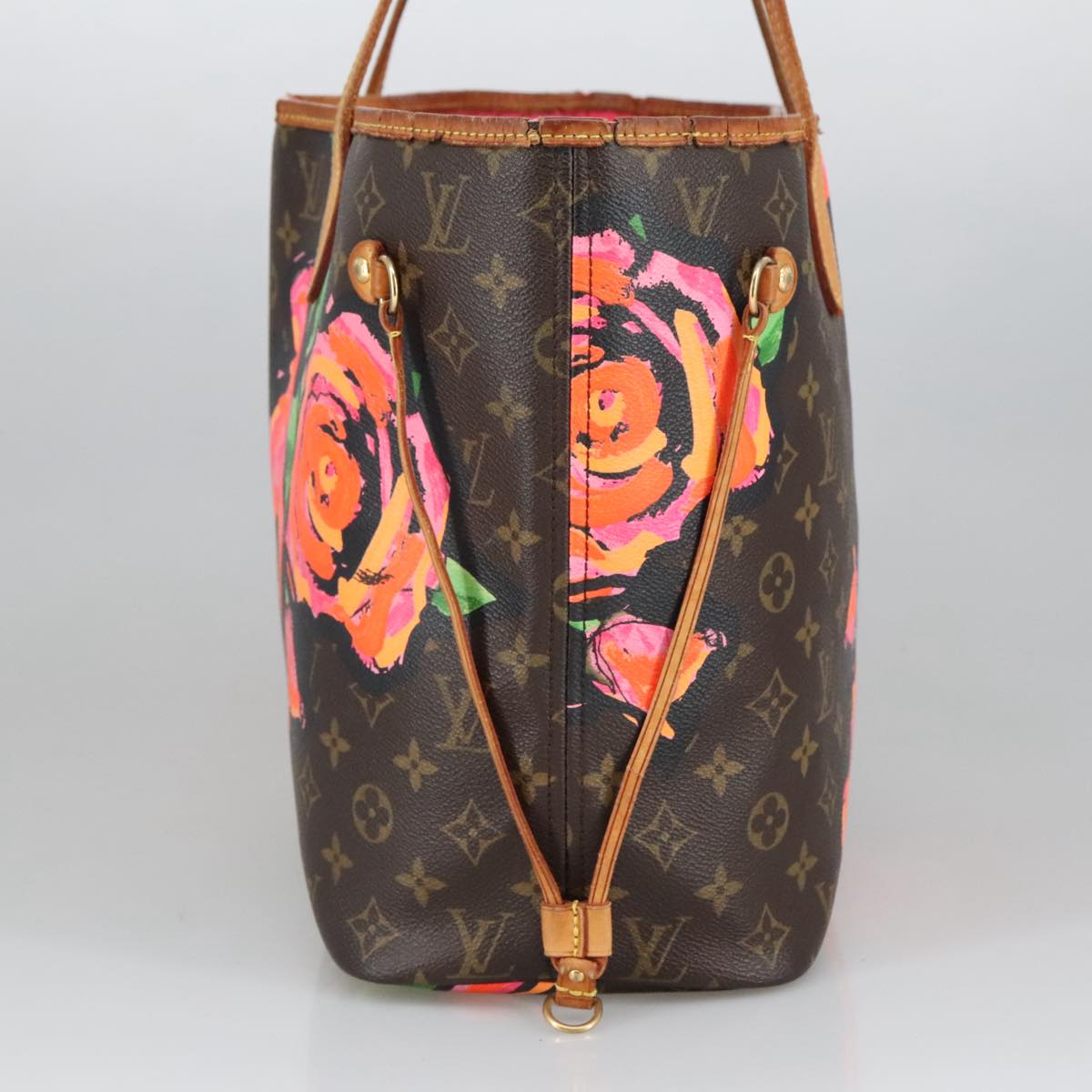 LOUIS VUITTON Monogram Rose Neverfull MM Tote Bag M48613 LV Auth 100548